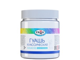 Гуашь Гамма "Классическая" белила титановые, 500мл