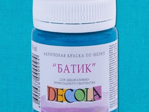 Бирюзовый по шелку "батик" «Decola», 50 мл