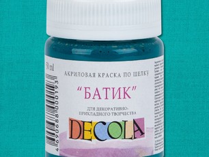 Изумрудный по шелку "батик" «Decola», 50 мл