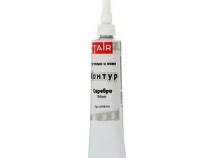 Контур для тканей и кожи "TAIR" серебро, 20 мл