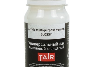 Лак универсальный акриловый, "TAIR", банка 100 мл, Глянцевый