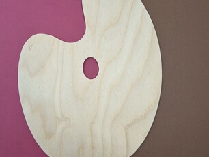 Палитра овальная из фанеры 29х39 см