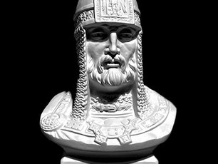 Гипсовый бюст Александр Невский